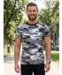 Tricou pentru bărbați ALTISPORT NoPrint NP/ALM441 GRI CAMUFLAJ