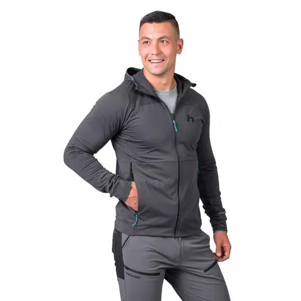  Hanorac pentru bărbați HANNAH ETHAN HOODY ANTRACIT MEL 