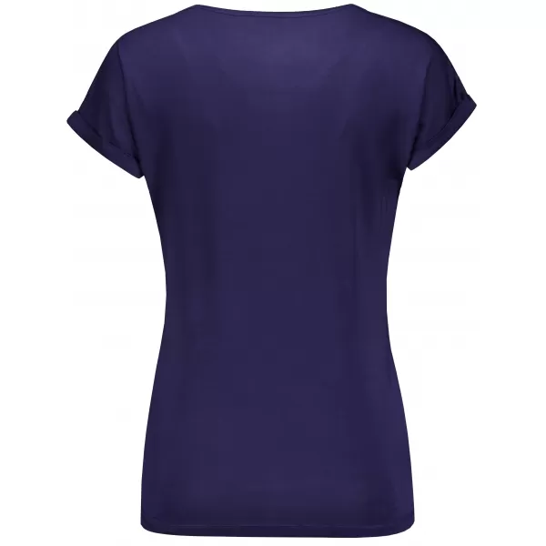  Tricou pentru femei ALTISPORT CLARETA ALBASTRU INCHIS 