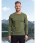 Tricou pentru bărbați cu mâneci lungi ALTISPORT NoPrint NP/ALM911 KAKI