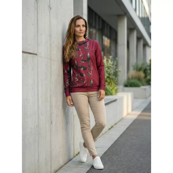  Hanorac funcțional premium pentru femei ALTISPORT VOJ/ALW026MI01 BURGUNDIA 