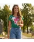 Tricou pentru femei KIXMI SAKURA Verde