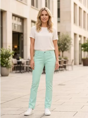 Pantaloni de dama SAM 73 ALMA WK 809 MENTĂ