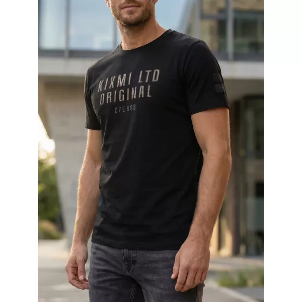  Tricou pentru bărbați KIXMI SALEM NEGRU 