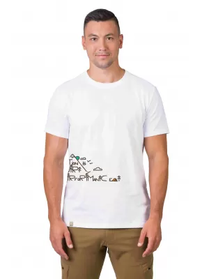 Tricou pentru bărbați HANNAH SKATCH ALB