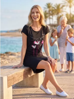 Rochie ALTISPORT ALW043178 NEGRU ROZ