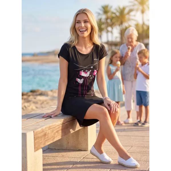  Rochie ALTISPORT ALW043178 NEGRU ROZ 