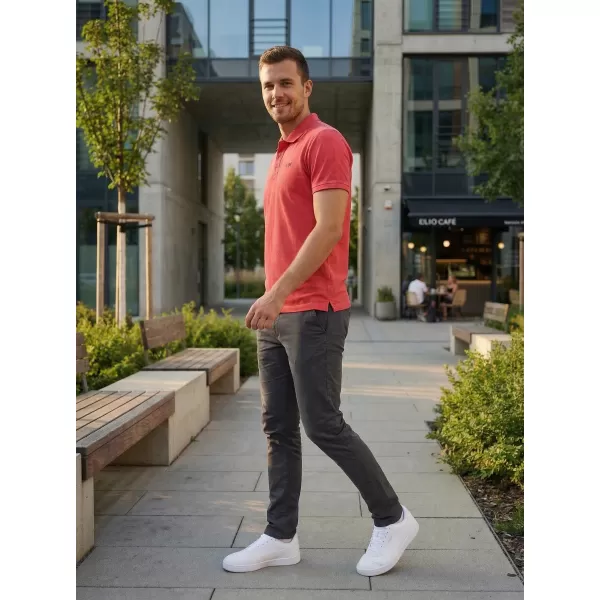  Tricou pentru bărbați KIXMI SPENCER ROSU ALBASTRU 