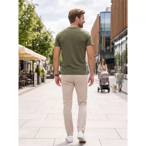  Tricou pentru bărbați ALTISPORT NoPrint NP/ALM921 MILITAR 