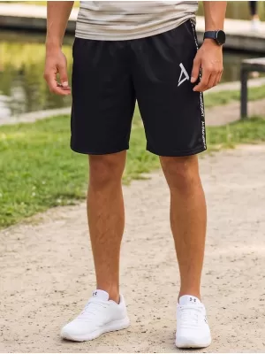 Pantaloni scurți funcționali premium pentru bărbați ALTISPORT VOJ/ALM021KRA01 NEGRU