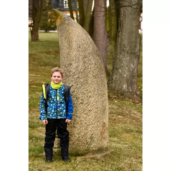  Hanorac fleece pentru copii WAMU BAGR ALBASTRU 
