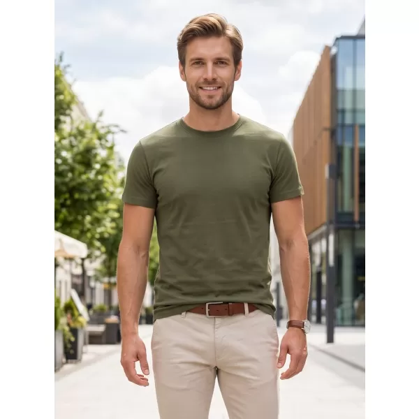  Tricou pentru bărbați ALTISPORT NoPrint NP/ALM921 MILITAR 