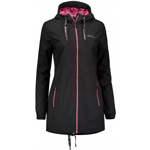  Geaca de dama ALTISPORT CHELSIE NEGRU ROZ 