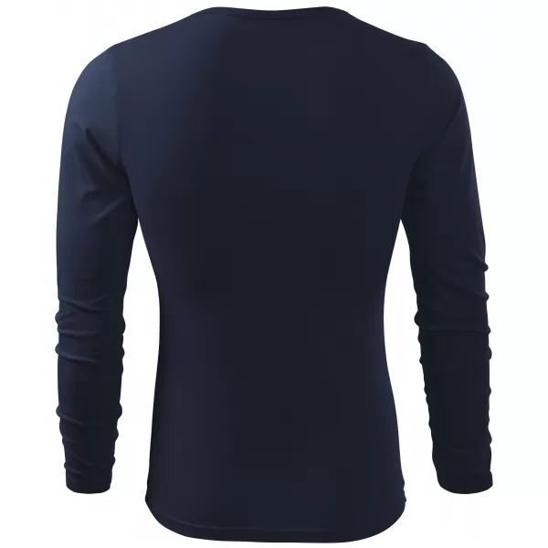  Tricou pentru bărbați cu mâneci lungi ALTISPORT NoPrint NP/ALM911 ALBASTRU MARIN 