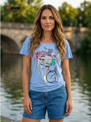 Tricou pentru femei KIXMI SINDY NEGRU