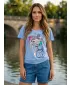 Tricou pentru femei KIXMI SINDY NEGRU