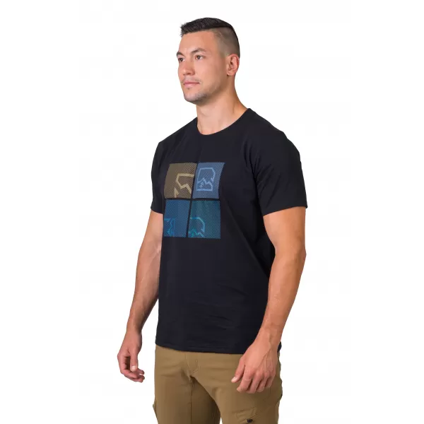  Tricou pentru bărbați HANNAH RAMONE ANTRACIT/ALBASTRU 