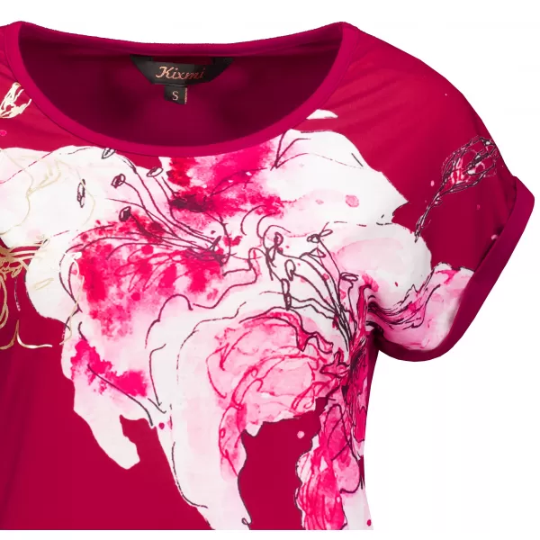  Tricou pentru femei KIXMI SAKURA Burgundia 