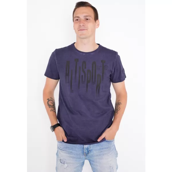 Tricou pentru bărbați ALTISPORT CARLSON ALBASTRU INCHIS 