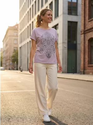 Tricou pentru femei SAM 73 NAZARENA WT 917 LAVANDĂ