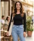 Tricou de damă cu mâneci lungi ALTISPORT NoPrint NP/ALW961 NEGRU