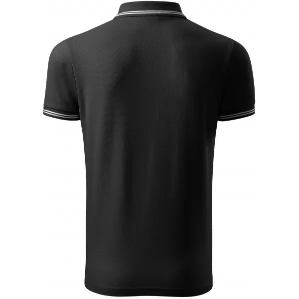  Tricou pentru bărbați cu guler ALTISPORT NoPrint NP/ALM912 NEGRU 
