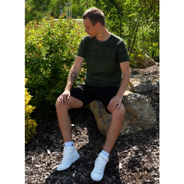  Tricou pentru bărbați KIXMI SENON MILITAR 