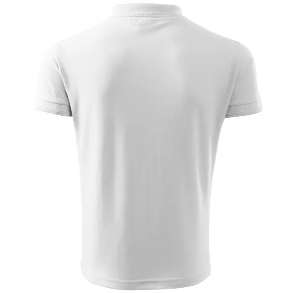  Tricou pentru bărbați cu guler ALTISPORT NoPrint NP/ALM302 ALB 