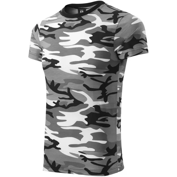  Tricou pentru bărbați ALTISPORT NoPrint NP/ALM441 GRI CAMUFLAJ 