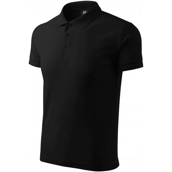  Tricou pentru bărbați cu guler ALTISPORT NoPrint NP/ALM302 NEGRU 