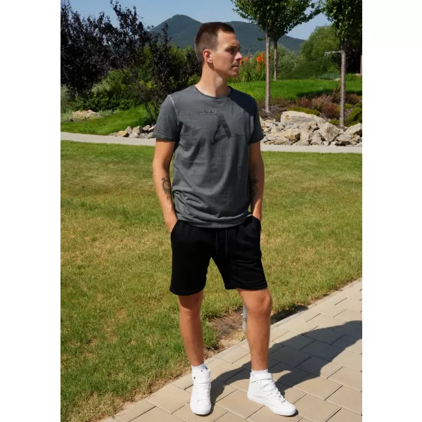  Tricou pentru bărbați ALTISPORT CADMAN GRI INCHIS 