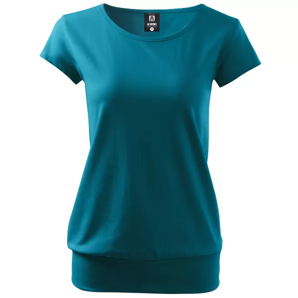  Tricou pentru femei ALTISPORT NoPrint NP/ALW021 TURCOAZ ÎNCHIS 