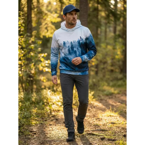  Hanorac funcțional premium pentru bărbați ALTISPORT VOJ/ALM030MI01 ALBASTRU 
