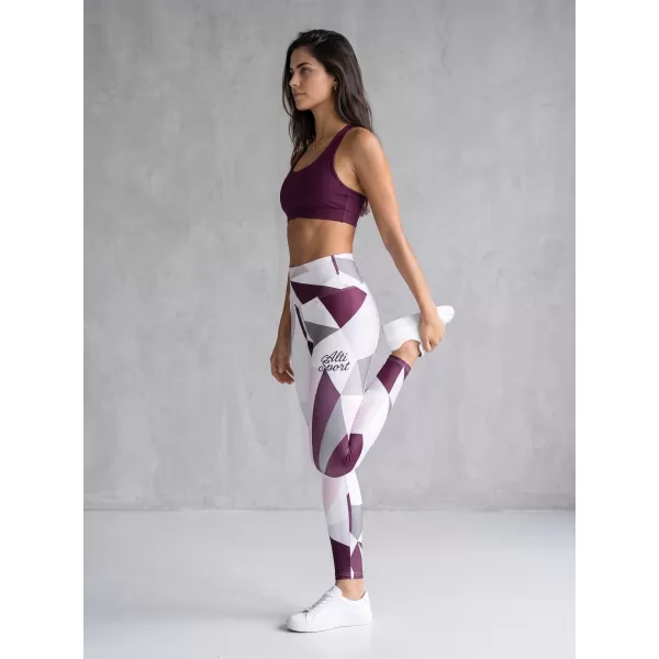  Jambiere lungi premium de damă ALTISPORT VOJ/ALW007LEG01 ALB 