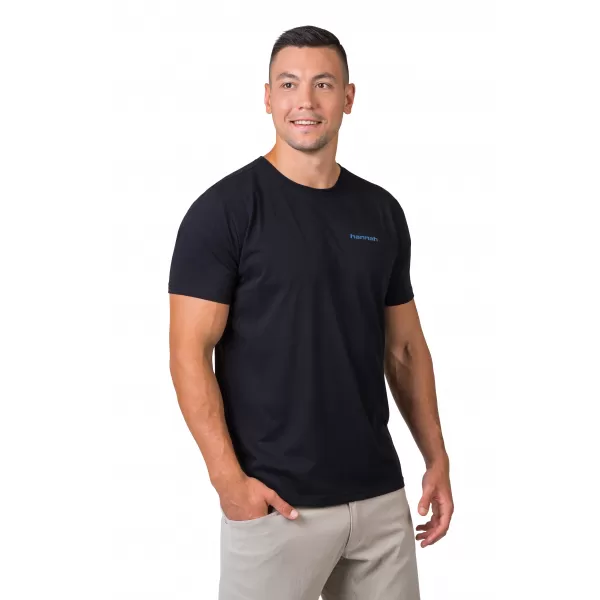 Tricou pentru bărbați HANNAH RAVI ANTRACIT/ALB 