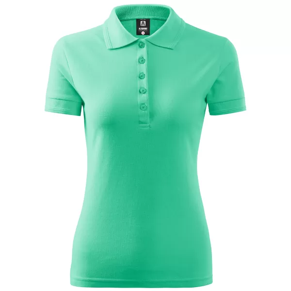  Tricou de damă cu guler ALTISPORT NoPrint NP/ALW012 MENTĂ 