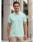 Tricou pentru bărbați cu guler SAM 73 JULIÁN MT 834 MENTĂ