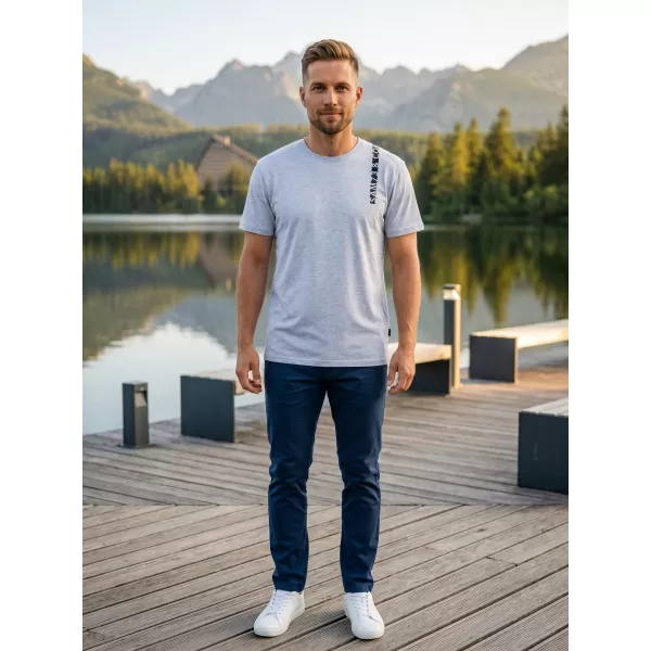  Tricou pentru bărbați SAM 73 FABIO MT 842 GRI DESCHIS 