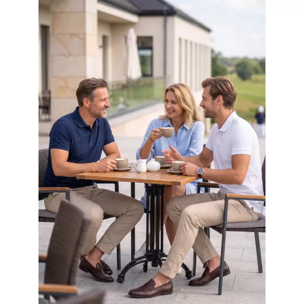  Tricou pentru bărbați cu guler ALTISPORT NoPrint NP/ALM302 ALB 