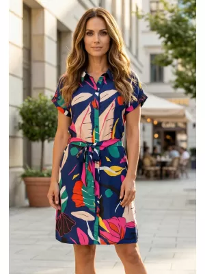 Rochie KIXMI SHANON ALBASTRU INCHIS