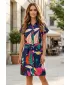 Rochie KIXMI SHANON ALBASTRU INCHIS