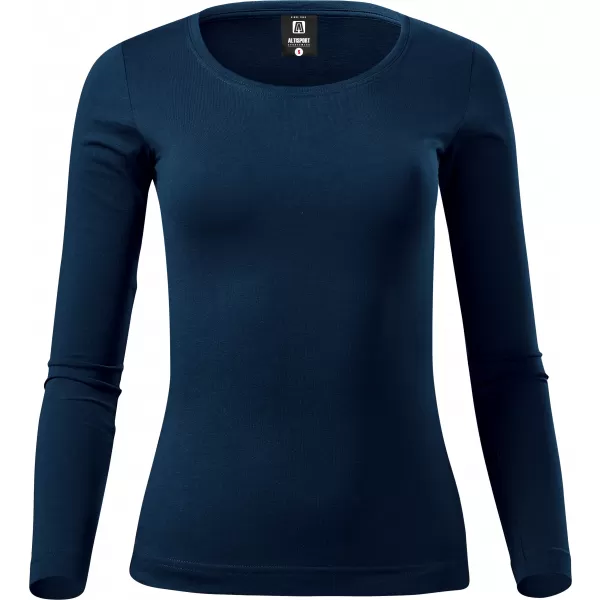 Tricou de damă cu mâneci lungi ALTISPORT NoPrint NP/ALW961 ALBASTRU MARIN 