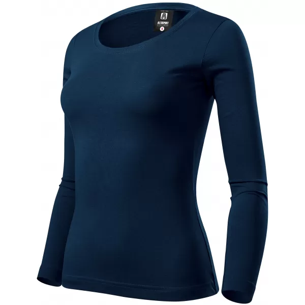  Tricou de damă cu mâneci lungi ALTISPORT NoPrint NP/ALW961 ALBASTRU MARIN 