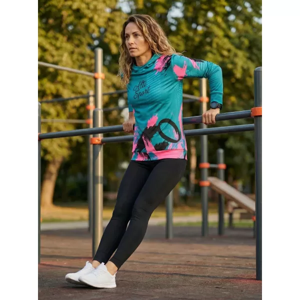  Hanorac funcțional premium pentru femei ALTISPORT VOJ/ALW027MI01 KEROSENUL 