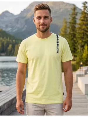 Tricou pentru bărbați SAM 73 FABIO MT 842 GALBEN DESCHIS