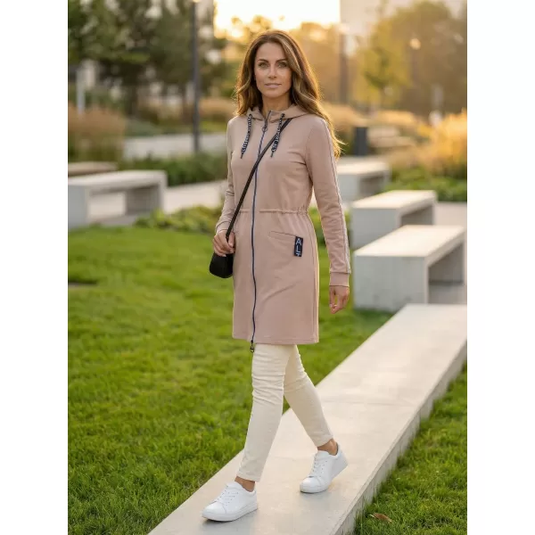  Hanorac de dama ALTISPORT CELIA BEJ/ALBASTRU 
