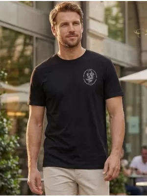 Tricou pentru bărbați SAM 73 FELIPE MT 843 NEGRU