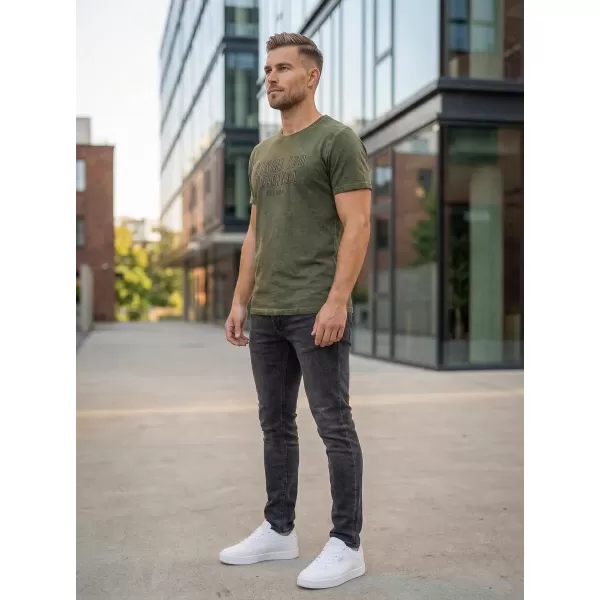  Tricou pentru bărbați KIXMI SALEM KAKI 
