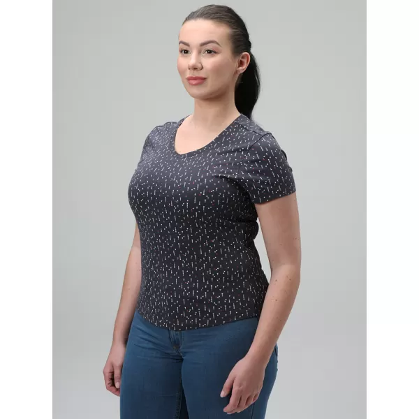  Tricou de damă LOAP BAKLAVA CLW2441 ALBASTRU ÎNCHIS 