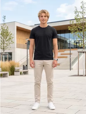 Tricou pentru bărbați ALTISPORT NoPrint NP/ALM921 NEGRU